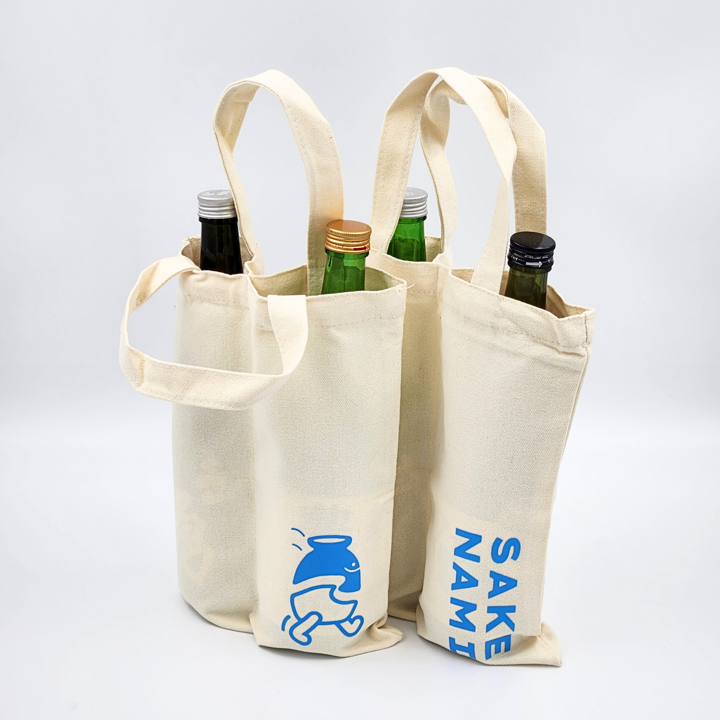 Sake Nami Tote Bag 2-bottles